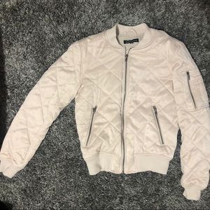 pale pink bomber jacket from kendall & kylie!